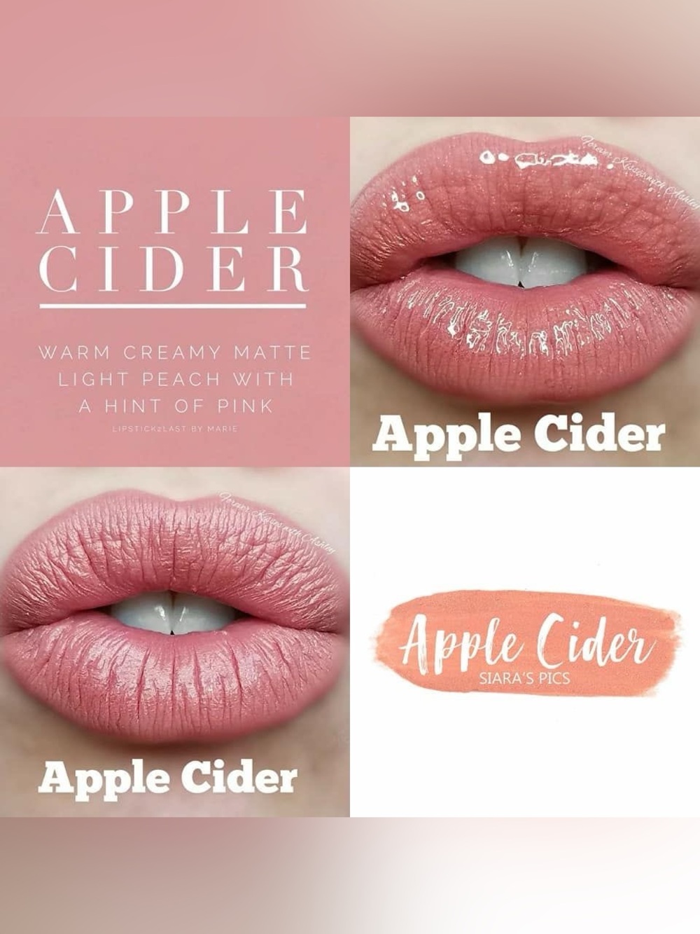 SeneGence Apple Cider Creamy Matte Lipstick - Peachy Pink